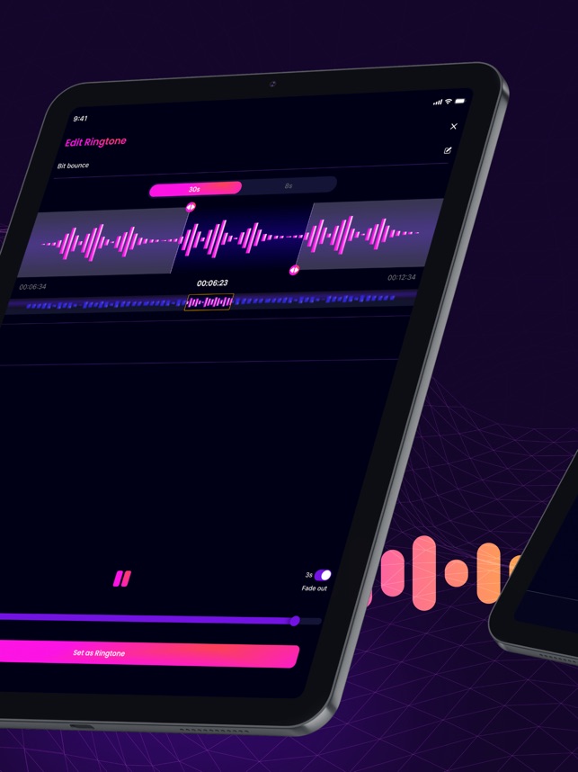 Background تطبيق تغيير رنه الأيفون - Melody Ringtone 